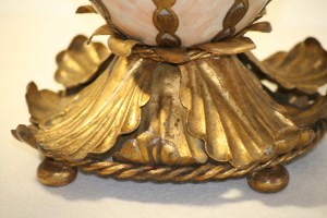 Paire de Candélabres montés en lampes, XXème vers 1950, dans le goût de Jansen