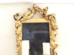 Wall sconces, golden brass - Decorator Creation of the 1970s