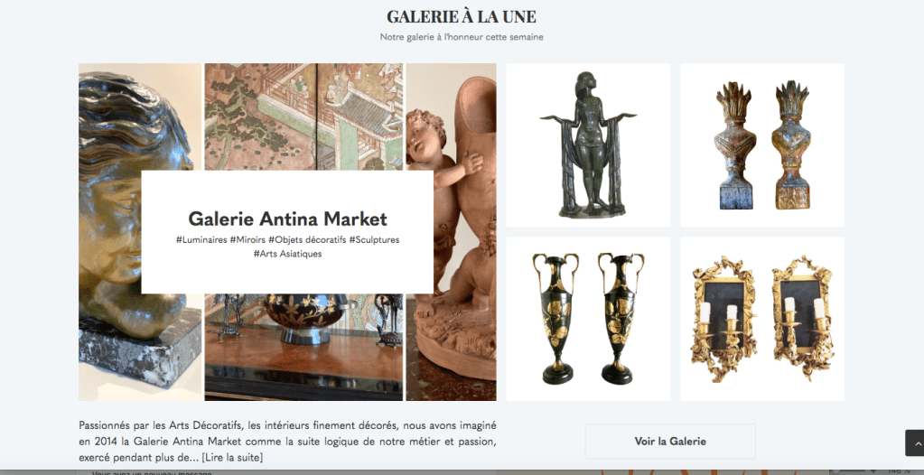 GALERIE À LA&nbsp;UNE